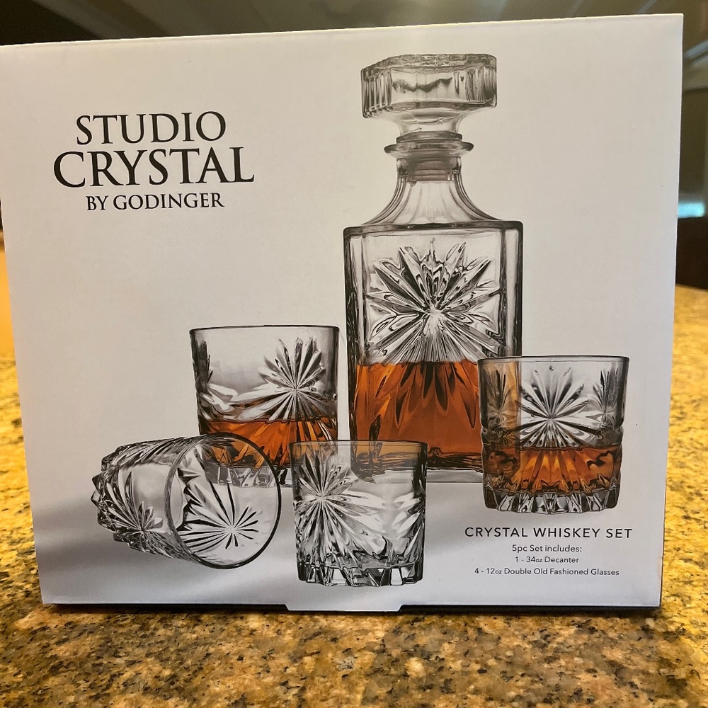 Godinger Crystal Whiskey Set